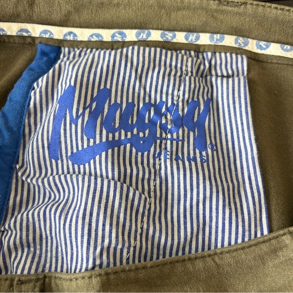 Mugsy Olives Pants Chino Cotton Twill Casual Classic Streetwear Travel Green 42 - Picture 12 of 14